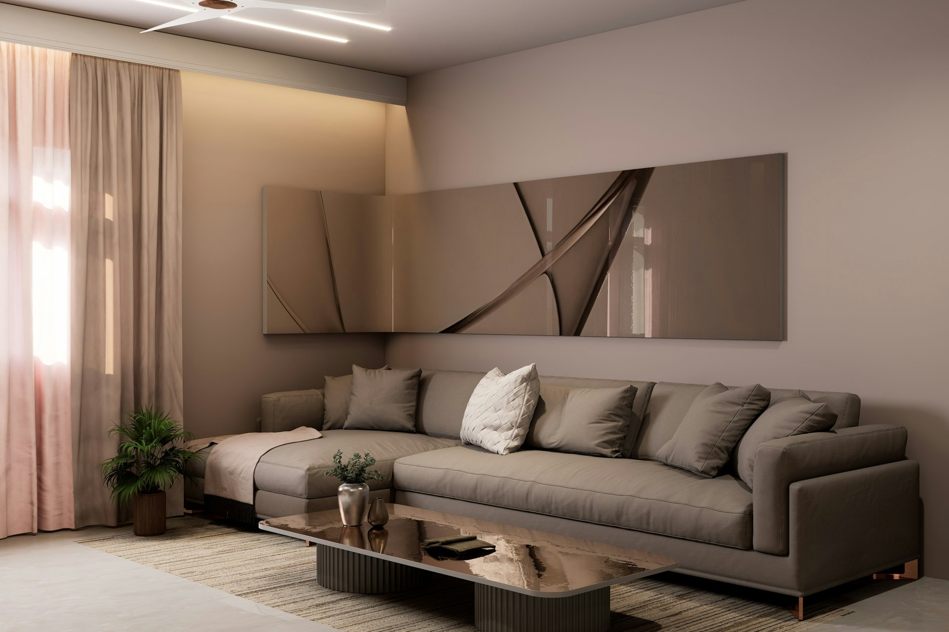 Bright living room décor