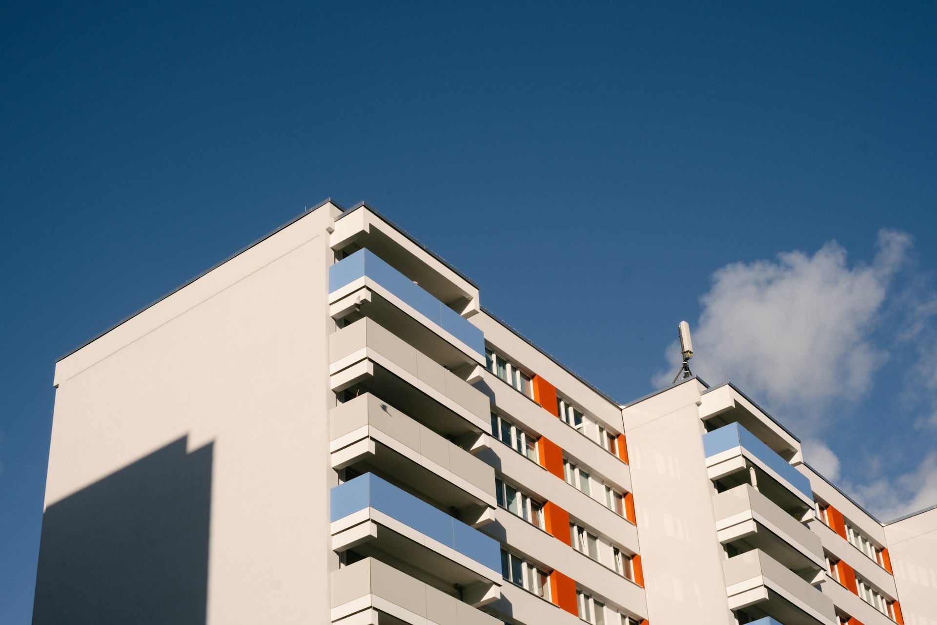 Fassade eines Wohngebäudes